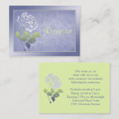 Smoky Lavender Peony met Green Enclosure Kaart (Voorkant / Achterkant)