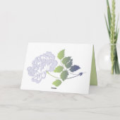 Smoky Lavender Peony met Green Hartelijk dank Bedankkaart (Achterkant)