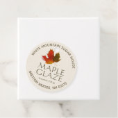 Smoky Maple Glaze Maple Syrup Product Label Label (In situ)
