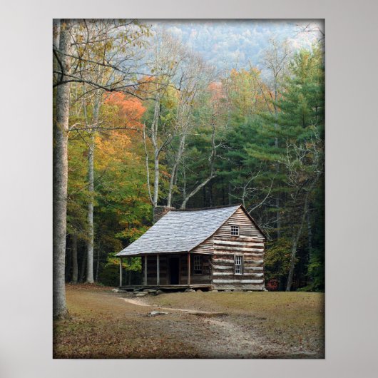 Smoky Mountain Cabin Poster (Voorkant)