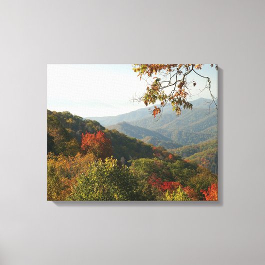 Smoky Mountain Foliage Canvas Afdruk (Voorkant)