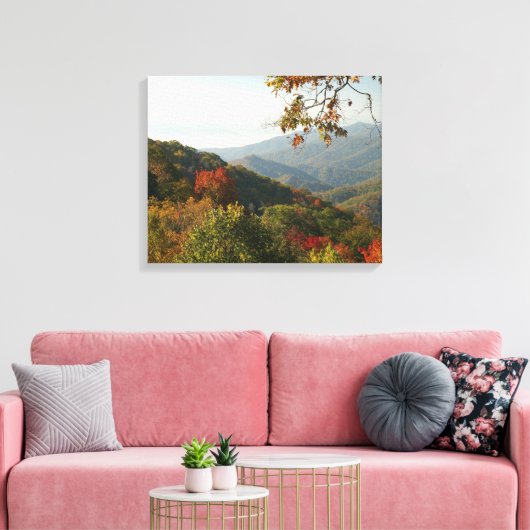 Smoky Mountain Foliage Canvas Afdruk (Insitu (Woonkamer))