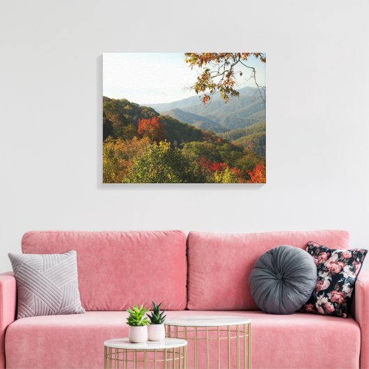 Smoky Mountain Foliage Canvas Afdruk (Insitu (Woonkamer))