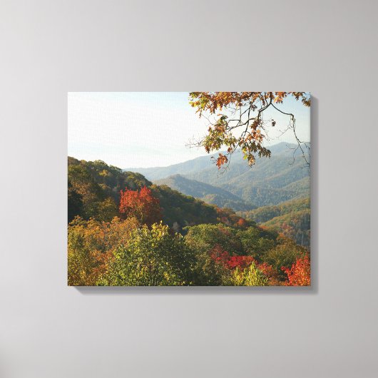 Smoky Mountain Foliage Canvas Afdruk (Voorkant)