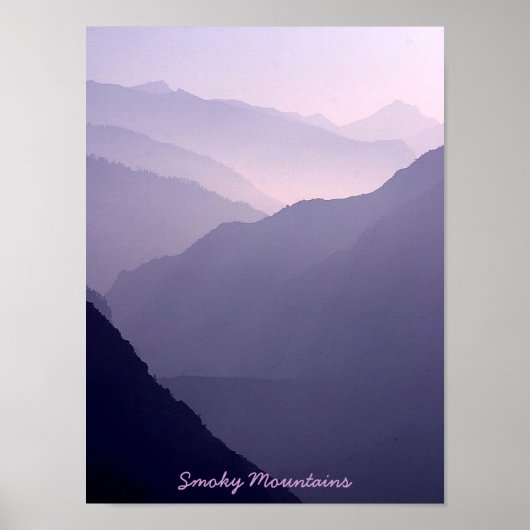 Smoky Mountain Haze Poster (Voorkant)