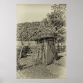Smoky Mountain Outhouse Poster (Voorkant)