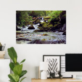 Smoky Mountain Stream - GSMNP Poster (Thuiskantoor)