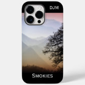 Smoky Mountain Sunset Blue Ridge Parkway Monogram Case-Mate iPhone Case (Achterkant)