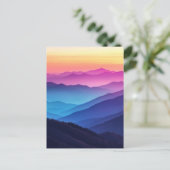 Smoky Mountain Sunset Briefkaart (Staand voorkant)