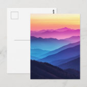 Smoky Mountain Sunset Briefkaart (Voorkant / Achterkant)