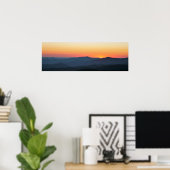 Smoky Mountain Sunset Poster (Thuiskantoor)