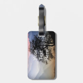 Smoky Mountain Sunset van de Blue Ridge Parkway Bagagelabel (Achterkant verticaal)