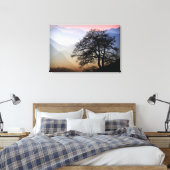 Smoky Mountain Sunset van de Blue Ridge Parkway Canvas Afdruk (Insitu (Slaapkamer))