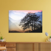 Smoky Mountain Sunset van de Blue Ridge Parkway Canvas Afdruk (Insitu (Woonkamer))