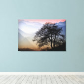 Smoky Mountain Sunset van de Blue Ridge Parkway Canvas Afdruk (Insitu (Houten vloer))