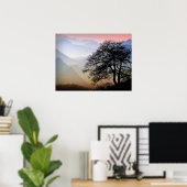 Smoky Mountain Sunset van de Blue Ridge Parkway Poster (Thuiskantoor)