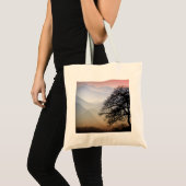 Smoky Mountain Sunset van de Blue Ridge Parkway Tote Bag (Voorkant (product))