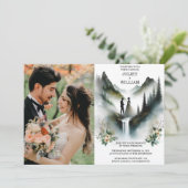 Smoky Mountain Verkoop  Camera Foto Bruiloft Kaart (Staand voorkant)