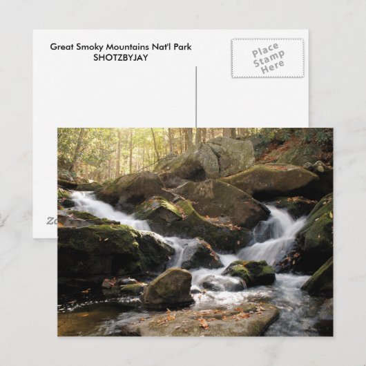 Smoky Mountain Waterfall II Briefkaart (Voorkant / Achterkant)