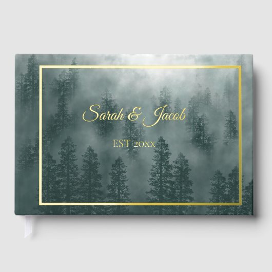Smoky Mountain Wedding Guest Book Gastenboek (Voorkant)