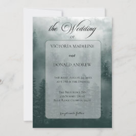Smoky Mountain Wedding Invitation Feestdagenkaart