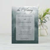 Smoky Mountain Wedding Invitation Feestdagenkaart (Staand voorkant)