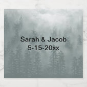 Smoky Mountain Wine Bottle Label Sparkling Wijnetiket (Enkel label)