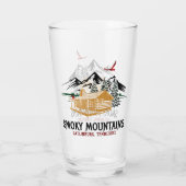 Smoky Mountain Wooden Cabin Glas (Achterkant)