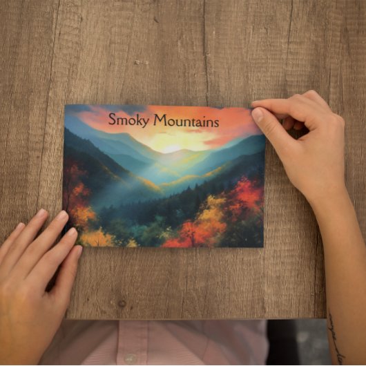 Smoky Mountains, aanpasbaar Briefkaart