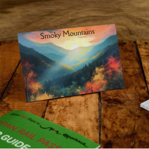 Smoky Mountains, aanpasbaar Briefkaart