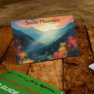 Smoky Mountains, aanpasbaar Briefkaart