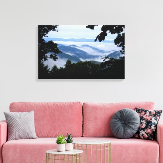 Smoky Mountains Canvas Print (Insitu (Woonkamer))