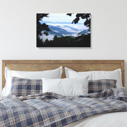 Smoky Mountains Canvas Print (Insitu (Slaapkamer))