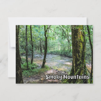 Smoky Mountains Cataract Falls Hiking Trail View  Briefkaart