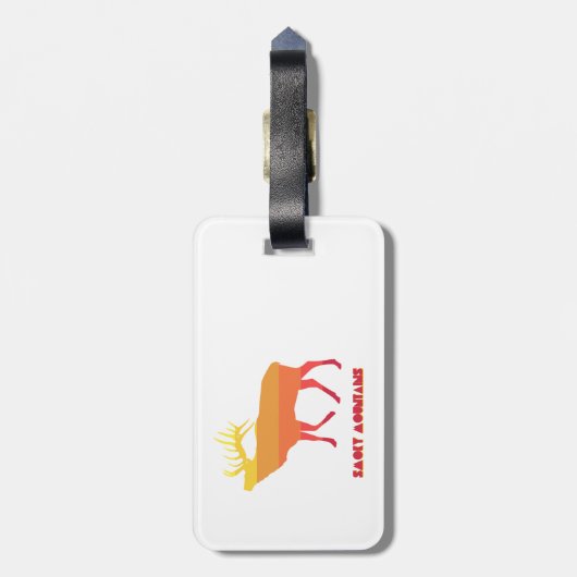 Smoky Mountains Elk Bagagelabel (Achterkant verticaal)