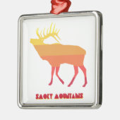 Smoky Mountains Elk Metalen Ornament (Links)