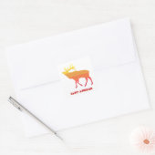 Smoky Mountains Elk Vierkante Sticker (Envelop)