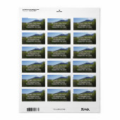 Smoky Mountains in Spring Landscape Etiket (Full Sheet)