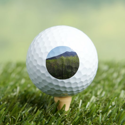 Smoky Mountains in Spring Landscape Golfballen (Insitu Shirt)