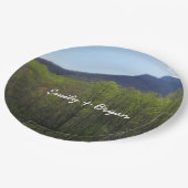 Smoky Mountains in Spring Landscape Papieren Bordje (Gekanteld)