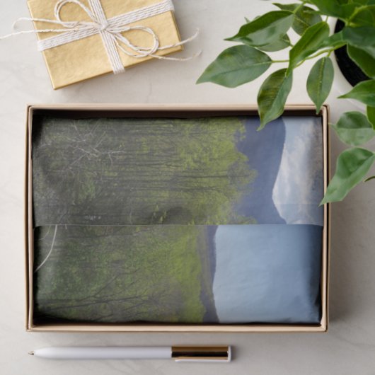 Smoky Mountains in Spring Landscape Tissuepapier (Geschenk)