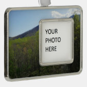 Smoky Mountains in Spring Landscape Verzilverd Omlijst Ornament (Rechts)