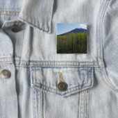 Smoky Mountains in Spring Landscape Vierkante Button 5,1 Cm (In situ)