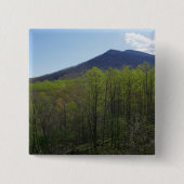 Smoky Mountains in Spring Landscape Vierkante Button 5,1 Cm (Voorkant)