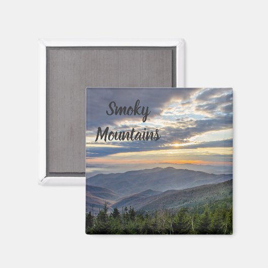 Smoky Mountains magneet (Voorkant / Achterkant)