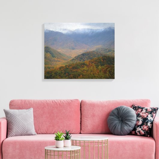 Smoky Mountains Majesty Canvas Afdruk (Insitu (Woonkamer))
