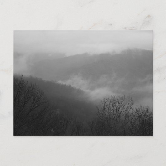Smoky Mountains met Fog, North Carolina Briefkaart (Voorkant)