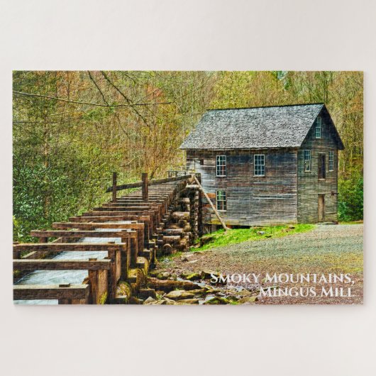 Smoky Mountains Mingus Mill GSMNP Fotografie Legpuzzel (Horizontaal)
