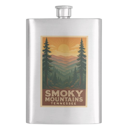 Smoky Mountains National Park Flask Flacon (Voorkant)