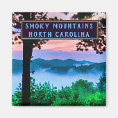 Smoky Mountains North Carolina Amazing Uitzicht Magneet (Voorkant)
